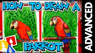 How To Draw A Bird Parrot  Advanced [upl. by Alac267]