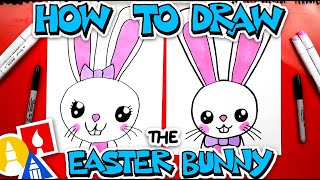 How To Draw A Big Easter Bunny Portrait [upl. by Richard]