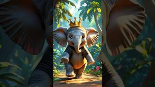 Hathi Raja Kahan Chale Rhymes हाथी राजा कहाँ चले Learning Hindi Poem Kids Song shorts trending [upl. by Elena]