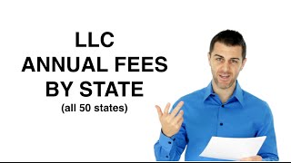 LLC Annual Fees by State [upl. by Ekez]