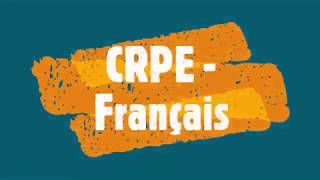 CRPE Français  les classes grammaticales et les fonctions [upl. by Lienaj]