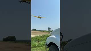 Catching A Plane  Crop Duster Spreading Fertilizer [upl. by Einnaj]