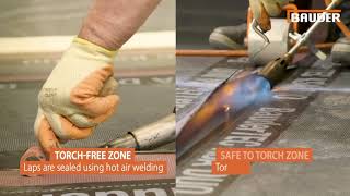 Bauder Torch Free Bitumen Membrane Flat Roof Detailing [upl. by Enyleuqcaj]