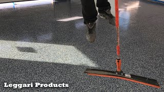 Concrete Garage Coated Using Epoxy amp Paint Chips  Step By Step Process [upl. by Nihs]