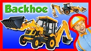 Backhoe Excavator for Kids  Explore A Backhoe [upl. by Blim]