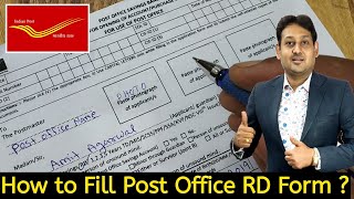 How to Fill Post Office Saving Account Form MinorSelf  Post Office RD form kaise bhare [upl. by Naniac945]