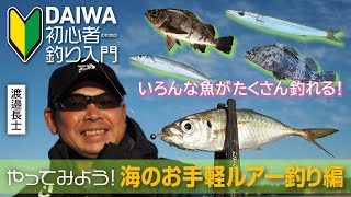 【DAIWA 初心者釣り入門】渡邉長士のやってみよう！ 海のお手軽ルアー釣り編 [upl. by Petey]