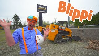 Blippi Explores Construction Trucks For Kids  Blippi Videos  Educational Videos For Toddlers [upl. by Aihsyn28]