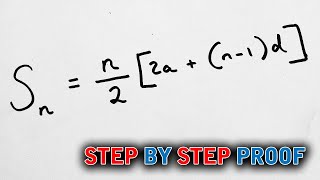 Snn22an1d Full STEP by STEP Comprehensive Proof Arithmetic Series C1 Mathematics [upl. by Ignatia734]