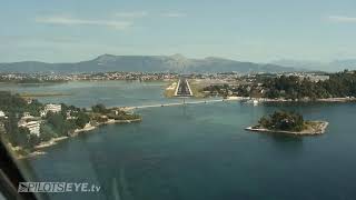 PilotseyeTV Corfu  LTU A330 Landing Into Corfu [upl. by Anitsihc]