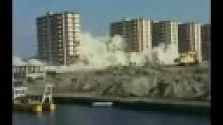 Western Tower Demolition Pinetamare Italy [upl. by Dougherty857]