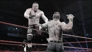 John Cena vs Brock Lesnar Extreme Rules Match highlights [upl. by Nilyahs]