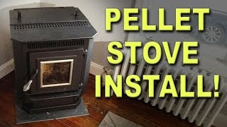 DIY Pellet Stove Installation [upl. by Niveek998]