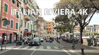 Italian Riviera 4K  Yachts amp Seaside Resorts  Scenic Drive [upl. by Trimble]