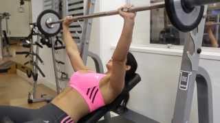 Incline Barbell Bench Press  Chest Exercise [upl. by Ahsieyn]