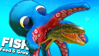 The Deadliest OCTOPUS In The Ocean  Feed and Grow Fish [upl. by Fanya605]