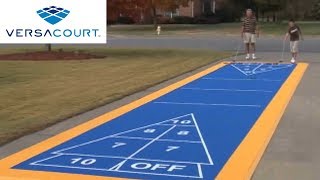 Shuffleboard Court by VersaCourt [upl. by Oranneg]