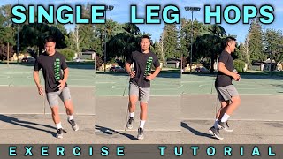 Single Leg Hops  Exercise Tutorial [upl. by Alyacim]