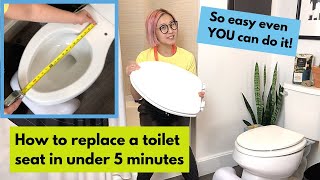 How to replace your toilet seat in under 5 minutes 2020 DIY stepbystep Tutorial [upl. by Marketa]