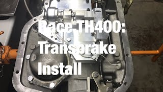 Race TH400 Transbrake Install [upl. by Luapnaej]