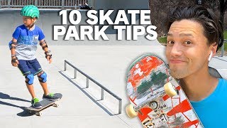 10 Skatepark TIPS for BEGINNERS [upl. by Fasta]