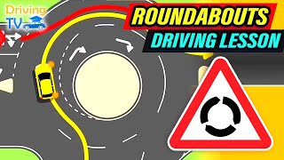 FULL DRIVING LESSON IN ROUNDABOUTS [upl. by Neenwahs555]