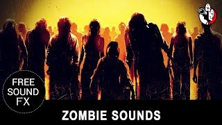 ZOMBIE sound effects pack growls howls and grunts 🎵 [upl. by Hare]