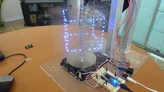 Whirlygig Volumetric Display LPC1768 Demo [upl. by Neva552]