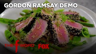 Gordon Ramsay Demonstrates How To Cook Delicious Sesame Crusted Tuna  Season 1 Ep 10  THE F WORD [upl. by Oirasec]