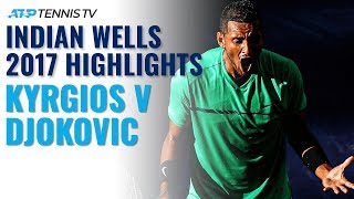 Extended Highlights When Kyrgios Shocked Djokovic  Indian Wells 2017 [upl. by Ingaberg124]