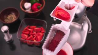 Fruit amp Vegetable Strainer amp Grinder Attachments  KitchenAid [upl. by Netsyrk]