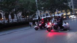 NYC motor cops respond to call [upl. by Eirallih]