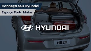 Hyundai  Conheça seu HB20 e saiba sobre o Espaço do Porta Malas [upl. by Kcirej]