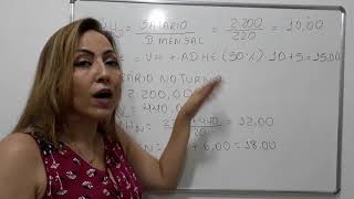 Como calcular Adicional Noturno e Horas Extras [upl. by Agem]