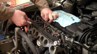 VR6 Injector Removal  How to DIY Golf Jetta Corrado 28L Audi VW AAA [upl. by Adnohrahs]