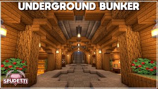 Minecraft How to Build an Underground Survival Bunker Tutorial 2021 [upl. by Asp]