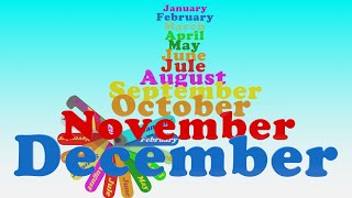 Months of the Year  12 Months of the Year  months fan [upl. by Nede]