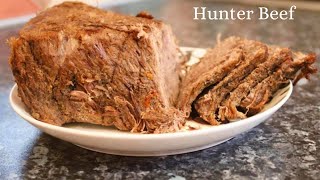 Hunter Beef  Easy Hunter beef recipe without Saltpeter kalmi shora  Neelos kitchen [upl. by Akila]