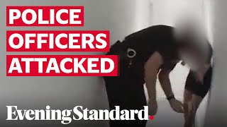 Sussex police release dramatic footage showing attack on police officers at lockdown party [upl. by Josy300]