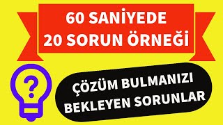 Teknoloji Tasarım Projeleri İçin 20 Sorun Örneği Sorunlar Bizden Projeler Çözümler Sizden [upl. by Banna708]