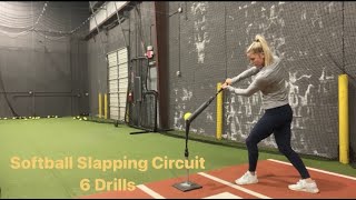 Softball Slapping Circuit  6 Drills [upl. by Euqram]