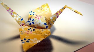 Como hacer una grulla de papel paso a paso Origami [upl. by Suivatnod]