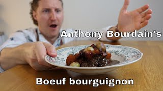 ANTHONY BOURDAINS BOEUF BOURGUIGNON RECIPE  BEEF BOURGUIGNON RECIPE [upl. by Dannye]