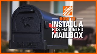 How to Install a Mailbox  The Home Depot [upl. by Nierman]