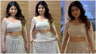 Heroine Iswarya Menon Visuals At Bhaje Vaayu Vegam Pre Release Event  TFPC [upl. by Fellows]