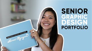 My Senior Graphic Design Portfolio With Tips [upl. by Glogau538]