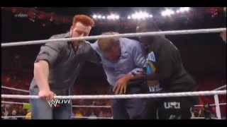 Brock Lesnar breaks Triple Hs arm  WWE Raw 43012 HQ [upl. by Amaris]