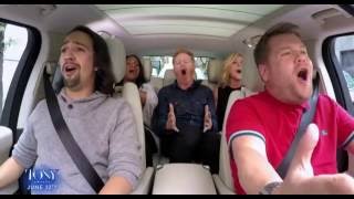 Tony Awards  Broadway Carpool Karaoke  One Day More [upl. by Enidaj]