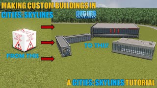 Making CUSTOM buildings in Cities Skylines  Procedural Objects  Cities Skylines Tutorial [upl. by Nelleyram]