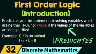 Introduction to First Order Logic [upl. by Dlanger419]